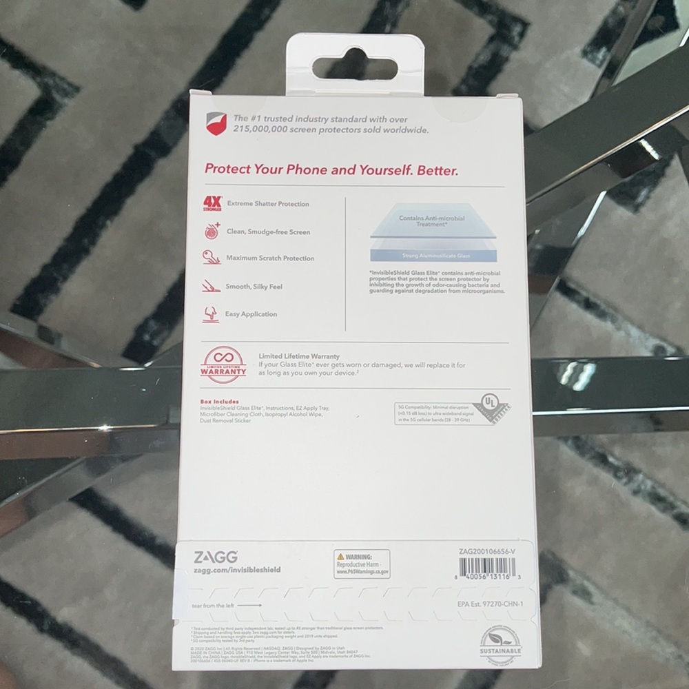 Glass Screen Protector iPhone 12 Pro Max - Picture 2 of 2